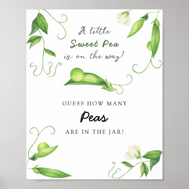 Little pea - guess how many peas poster (Framsidan)