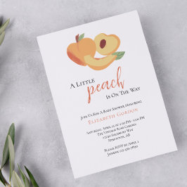 Little Peach Baby Shower Inbjudningar