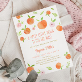 Little Peach Baby Shower Inbjudningar