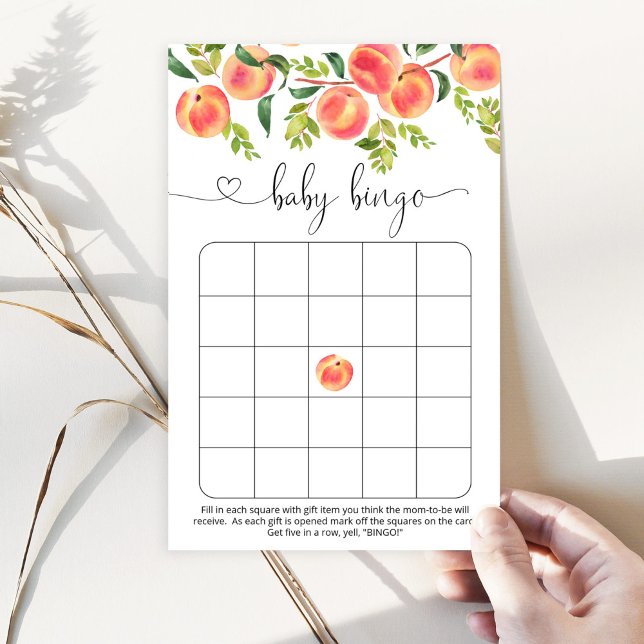 Little Peach babydusch bingo-spel (Skapare uppladdad)