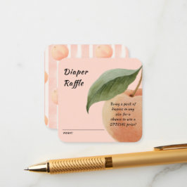 Little Peach Diaper Raffle Enclosure Card Tilläggskort