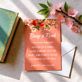 Little Peach Orchard Baby Shower Tilläggskort