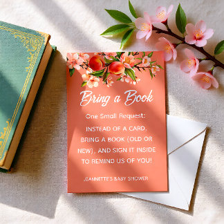 Little Peach Orchard Baby Shower Tilläggskort