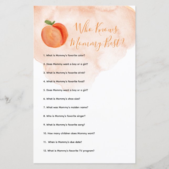 Little Peach Summer som känner Mamma Best Game (Framsida)