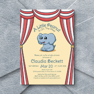 Little Peanut Baby Shower Inbjudningar