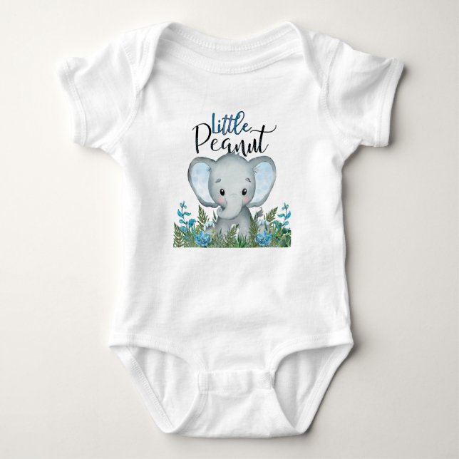 Little Peanut Barnkläder, Elephant Newborn T Shirt (Framsida)