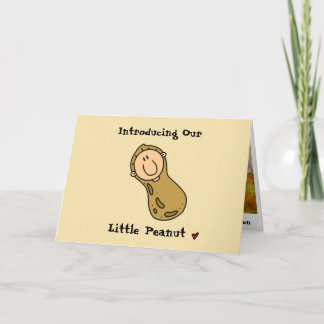 Little Peanut Birth Announcement Meddelande