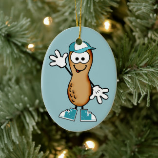Little Peanut (blå) Julgransprydnad Keramik