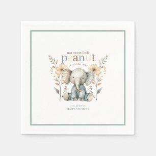 Little Peanut Blue Baby Elephant Papper Pappersservett