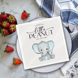 Little Peanut Blue Elephant Baby Shower Pappersservett