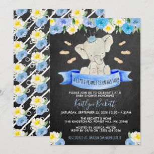 Little Peanut Boys Baby Shower Inbjudningar