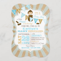 Little Peanut Carnival Baby Shower-inbjudan