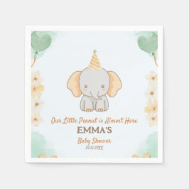 Little Peanut Dreams - Elephant Baby Shower Pappersservett