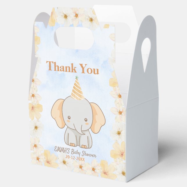 Little Peanut Dreams - Elephant Baby Shower Presentaskar (Öppnad)