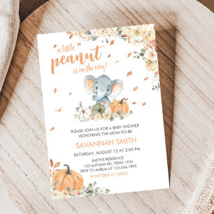 Little Peanut Elephant Baby Shower Inbjudningar