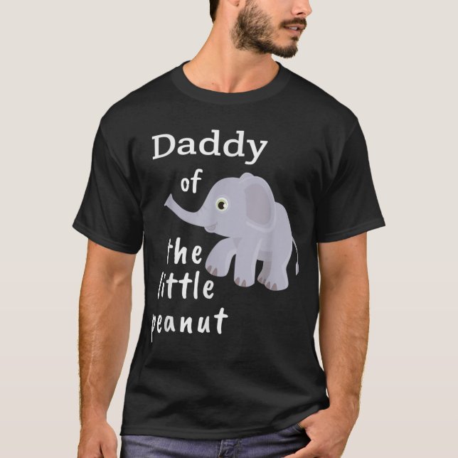 Little Peanut Elephant Baby Shower Shirt for D T (Framsida)