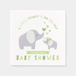 Little Peanut Elephant   Babyskor   GRÖNT Pappersservett