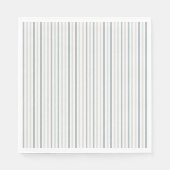 Little Peanut Elephant Blue Stripe Baby Shower Pappersservett (Framsidan)