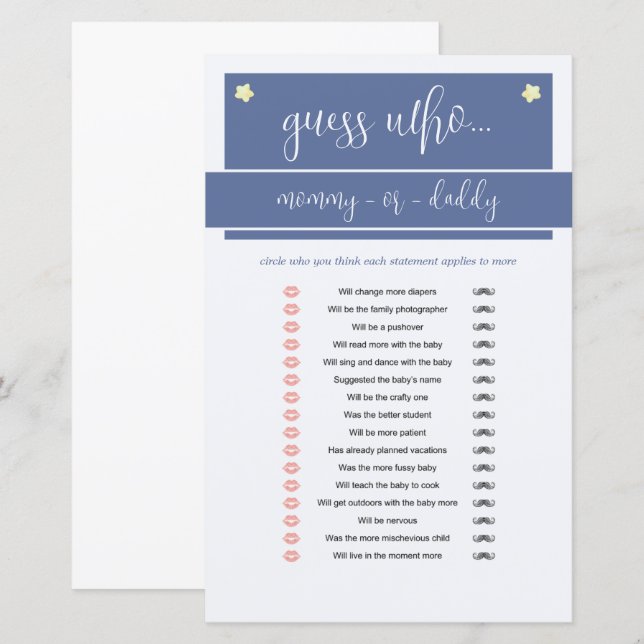 Little Peanut Elephant Boy Shower Game Blue (Fram/baksida)