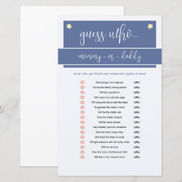 Little Peanut Elephant Boy Shower Game Blue