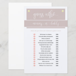 Little Peanut Elephant Boy Shower Game Rosa