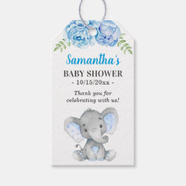 Little Peanut Elephant Boy Shower Guest Favest Fav Presentetikett