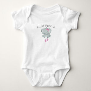 Little Peanut Elephant,flicka djurälskare baby T Shirt
