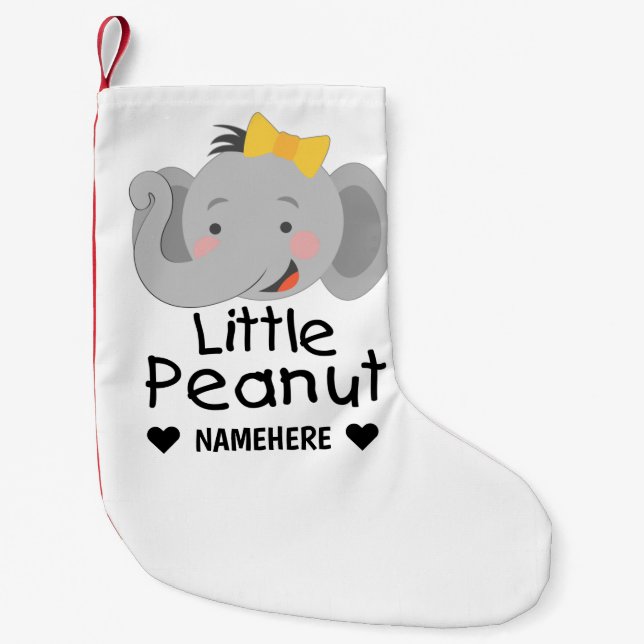 Little Peanut Elephant Liten Julstrumpa (Framsidan)