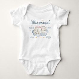 Little Peanut Sleeping Elephant Baby Bodykostym T Shirt