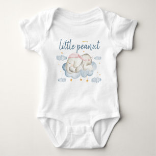 Little Peanut Sleeping Elephant Baby Bodykostym T Shirt