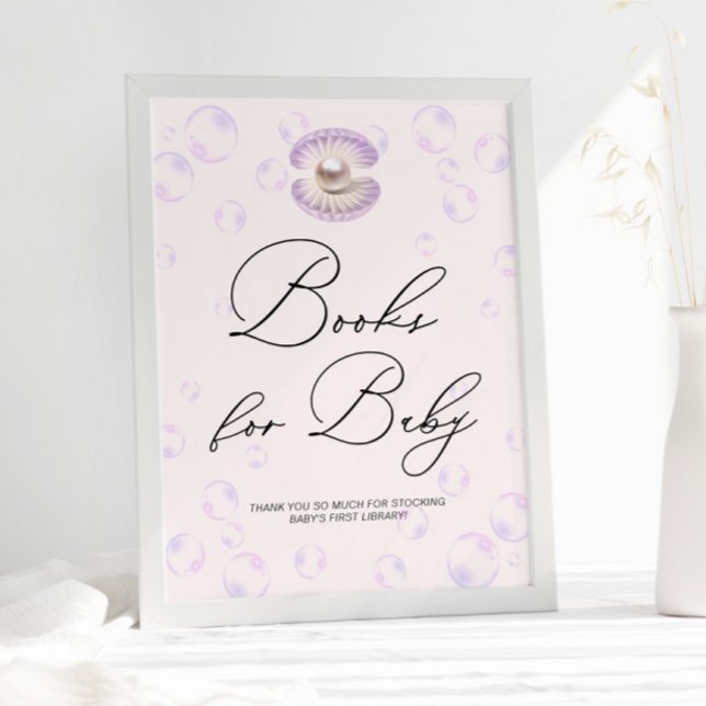 Little Pearl Bokar for Baby Baby Shower Poster (Skapare uppladdad)