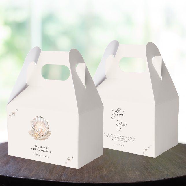 Little Pearl Ocean Beach Seashell Girl Shower Presentaskar (Skapare uppladdad)