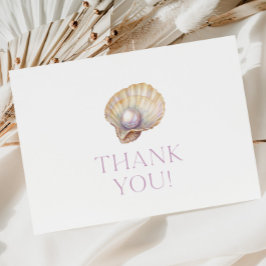 Little Pearl Oyster Baby Shower Tack för ditt kort