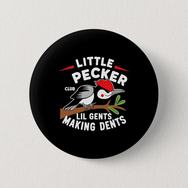 Little Pecker Klubb Lil Gents Skapar Dents Retro W Knapp (Framsida)