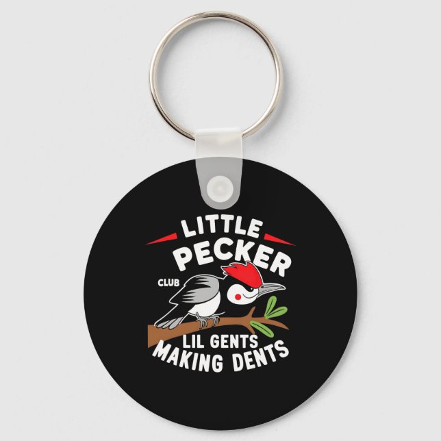 Little Pecker Klubb Lil Gents Skapar Dents Retro W Nyckelring (Framsida)