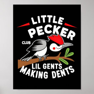 Little Pecker Klubb Lil Gents Skapar Dents Retro W Poster