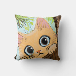 Little Peekaboo Kitten Kudde
