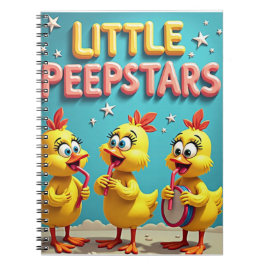 Little Peepstars - Retro Påsk Band Vibes Anteckningsbok