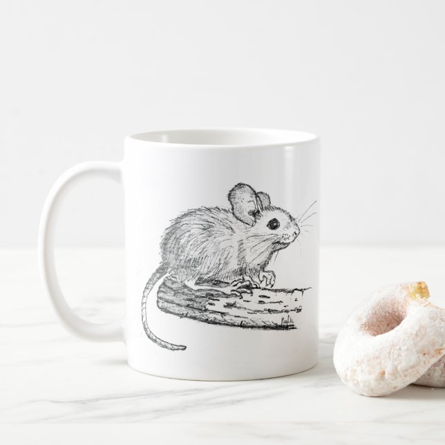 Little Pencil Mouse Kaffemugg (Med munk)