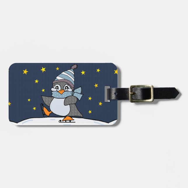 Little Penguin Bagagebricka (Horisontell Framsida)