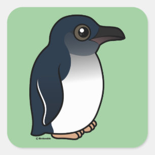 Little Penguin Fyrkantigt Klistermärke
