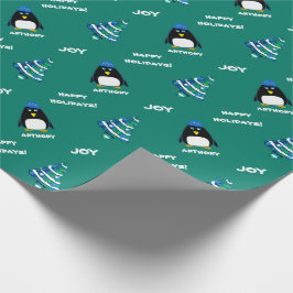 Little Penguin | Julgåva med eget namn Presentpapper