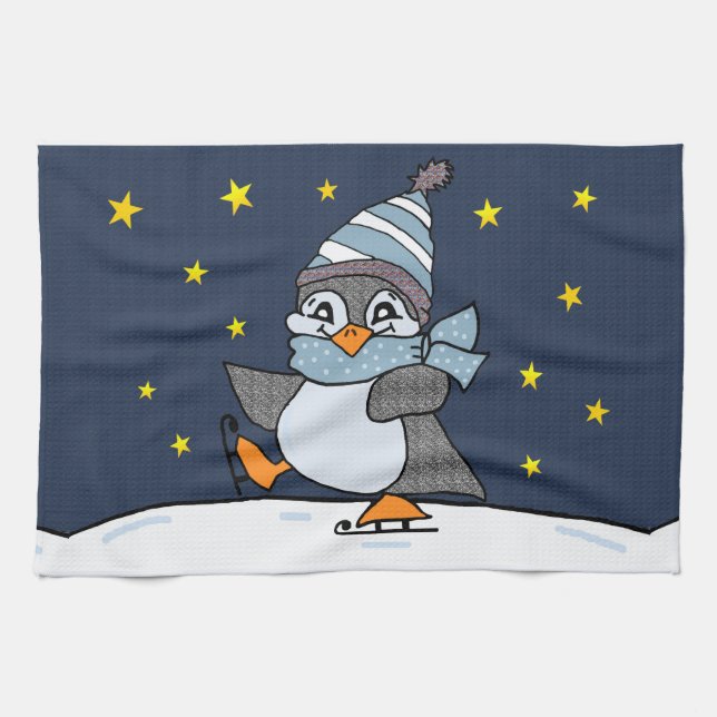 Little Penguin Kökshandduk (Horisontell)