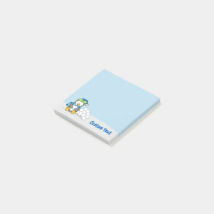 Little Penguin Sitta med Snowbollar Post-it Block