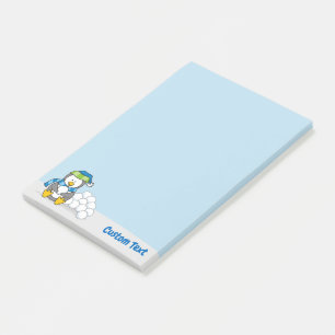 Little Penguin Sitta med Snowbollar Post-it Note Block