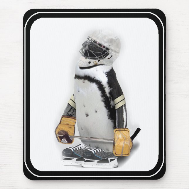 Little Penguin Wearing Hockey Gear Musmatta (Framsidan)