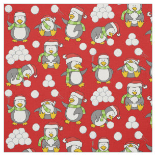 Little Penguins Mönster Tyg