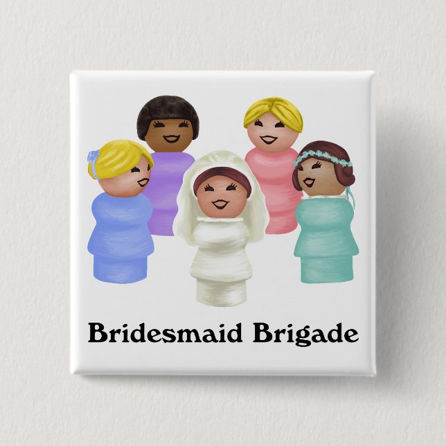 Little People - Bridesmaid Brigade Knapp (Framsida)
