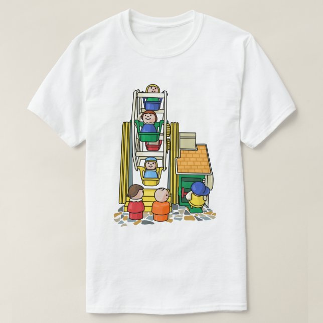 Little People Ferris Wheel Roligt T Shirt (Design framsida)