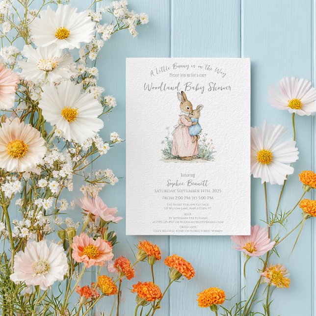 Little Peter Rabbit och Mamma Baby Shower Inbjudningar (Skapare uppladdad)